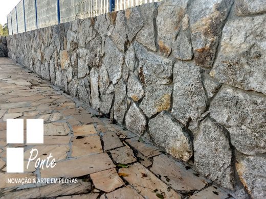 Pedra moledo branca areia para revestimento – Ponte Pedras
