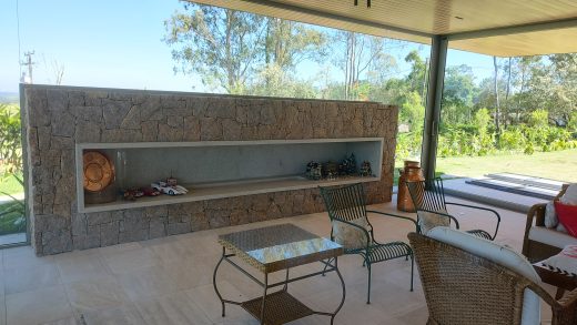 Lareira de pedra